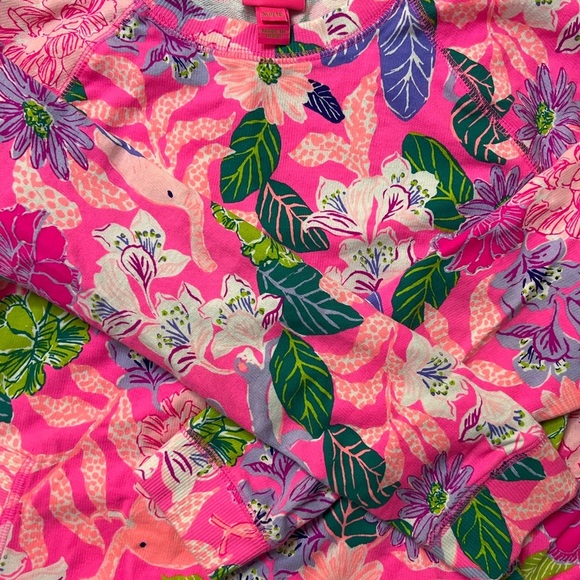 Lilly Pulitzer Best Of Friends MINI BEACH COMBER DRESS Pink Isle Girl XL 12-14 - Picture 2 of 5